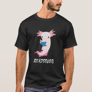 T-shirt Mignonne Lecture Axolotl Readsolotl Amphibien Homm