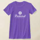 Mignonne mauve pickleball slifit t shirt pour femm