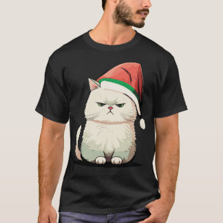 T-shirt Mignonne moche Noël Chat cadeau Drôle Chat Noël 1