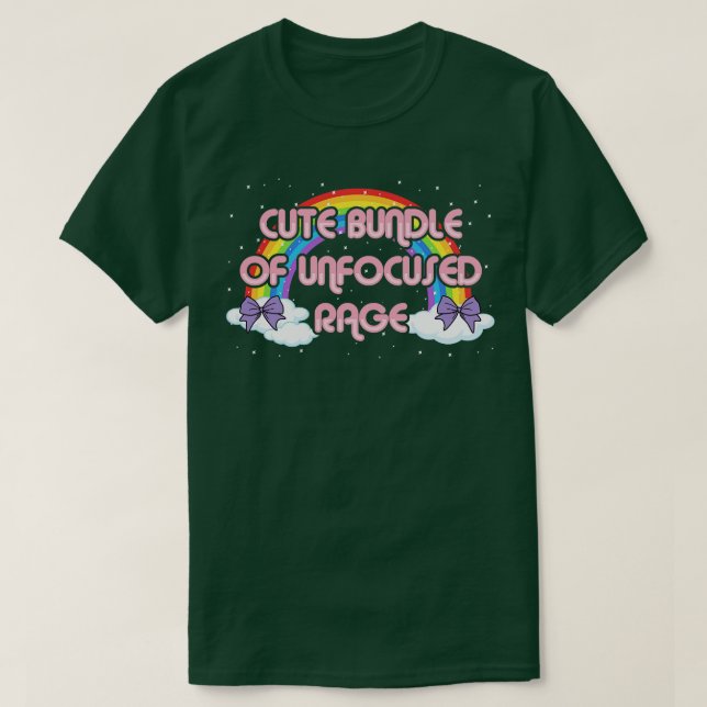 T-shirt Mignonne Offre De Rage Non Concentré Drôle Pastel  (Design devant)