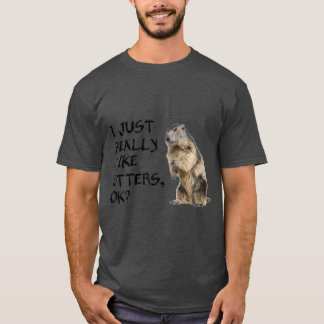 T-shirt Mignonne Otter T J'Ai Juste Vraiment Des Otters Ok