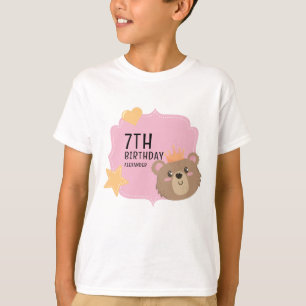 T-shirt Mignonne Ours Teddy Visage Enfants Beary Personnal