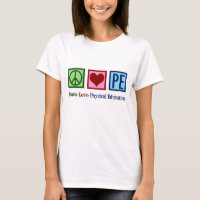 Mignonne PE Enseignant Paix Amour Éducation physiq