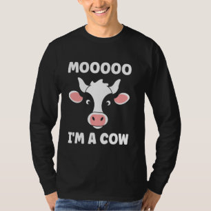 T-shirt Mignonne Petite vache Drôle citation mooo je suis 