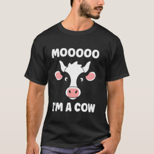 T-shirt Mignonne Petite vache Drôle citation mooo je suis