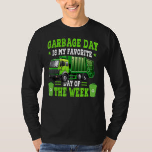 T-shirt Mignonne poubelle Truck Love Trash Day pour Garçon