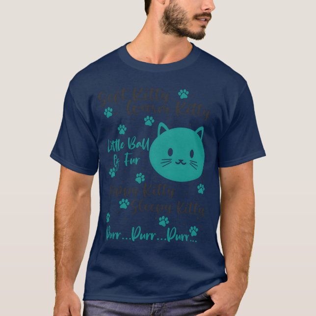 T-shirt Mignonne propriétaire de chat Kitten Chat Maman Ch (Devant)