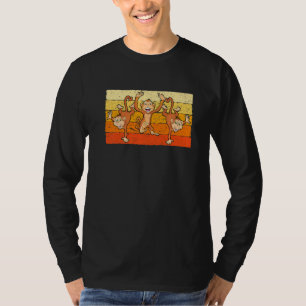 T-shirt Mignonne singe de danse Adulte animal sauvage 1