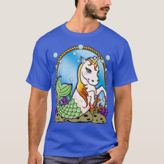 T-shirt Mignonne sirène lunaire et drôle