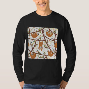 T-shirt Mignonne Sloth Bébé Avec Maman Scoop