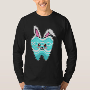 T-shirt Mignonne Tooth Bunny Visage Dentiste Assistant den