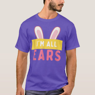 T-shirt Mignonne tous les oreilles lapinOeufs de Pâques la