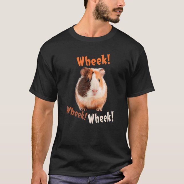 T-shirt Mignonne Wheek Wheek Wheek Guinea Pig Propriétaire (Devant)
