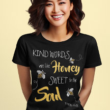 Mignonnes abeilles miel Mots gentils comme miel mo