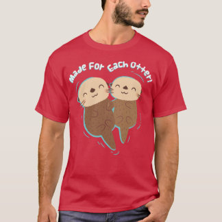 T-shirt Mignonnes Loutres De Mer Fabriquées Pour Chaque Pu