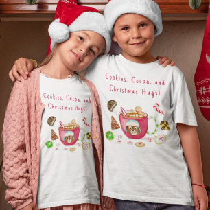 T-shirt Mignons biscuits au gingembre au chocolat à l'aqua