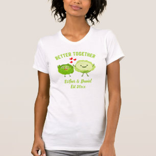 T-shirt Mignons couples de la Saint-Valentin en chou Kawai