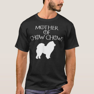 T-shirt Mignons et uniques mères blanches de Chow Chows  E