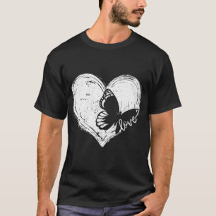 T-shirt Mignons papillons Monarques Amateurs Entomologiste