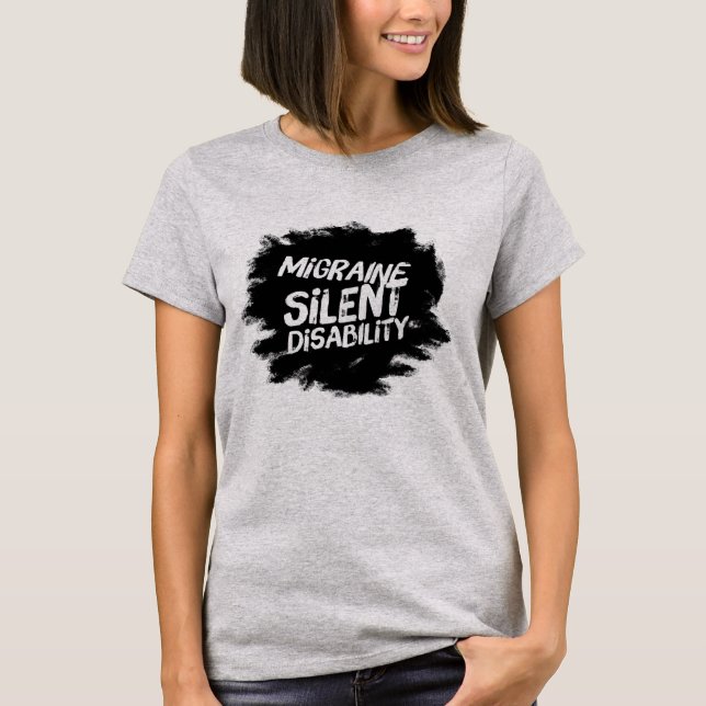 T-shirt Migraine Sensibilisation au handicap silencieux (Devant)