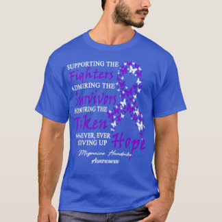 T-shirt Migraine Sensibilisation Aux Maux De Tête En Appui