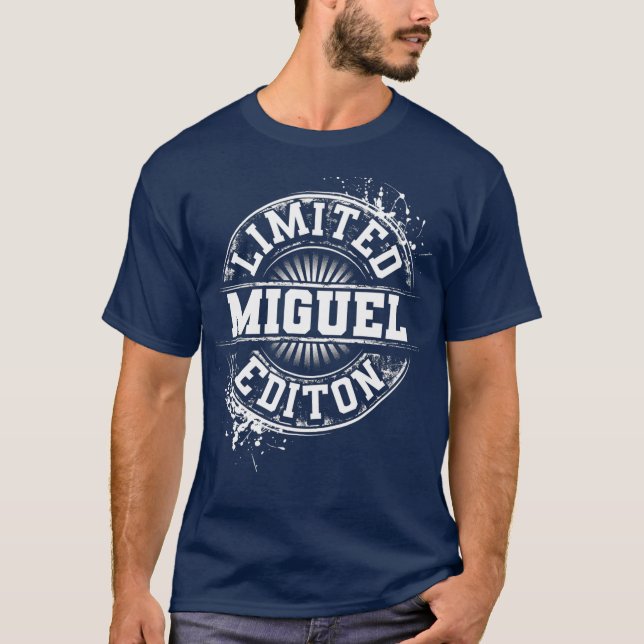 T-shirt MIGUEL Limited Edition Funny Nom personnalisé (Devant)