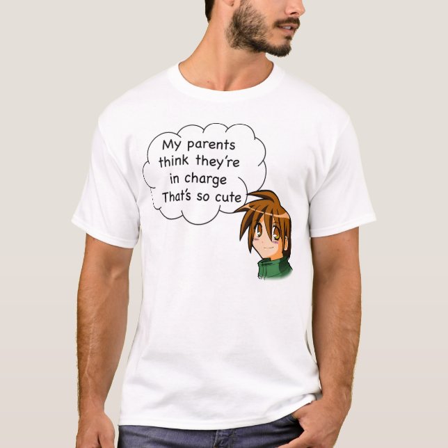 T-shirt Mijn ouders denken dat ze de leiding hebben. Dat i (Devant)