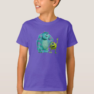 T-shirt Mike classique et Sully agitant Disney