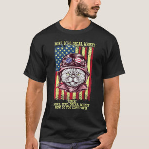 T-shirt Mike Écho Oscar Whisky Comment Copiez-Vous Pilote 