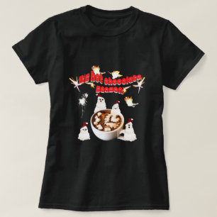 T-shirt Mikitiez blackfriday snowman hotchocolat rouge
