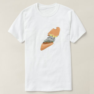 T-shirt Mikitiez espace dolly crâne chips hamburger french