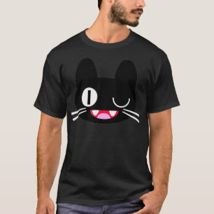 T-shirt Miko Kubata Neko Chat Cosplay Glitch Vidéo Jeu Tec