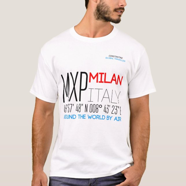 T-shirt Milan, Italie (Devant)