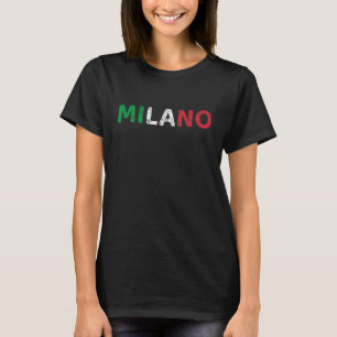 T-shirt Milan Italie Drapeau Fierté italienne Italie Vacan