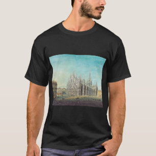 T-shirt Milan Piazza du Duomo années 1850 par Carlo Bossol