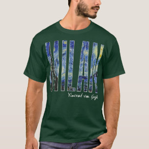 T-shirt Milan Van Gogh Starry Night Art Vincent Van Gogh P