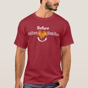T-shirt Miles Avant Sourires - Drôle Running & Fitness