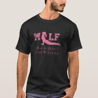 T-shirt MILF Maman en amour avec remise en forme