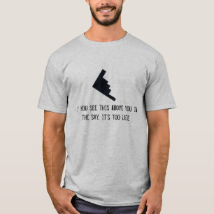 T-shirt militaire B-2 Bomber Dark Joke