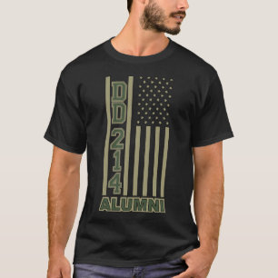 T-shirt MILITAIRE COLORÉ ALUMNI Armée DD214 Vert et Tan