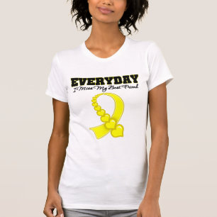 T-shirt Militaires quotidiens de meilleur ami de Mlle My