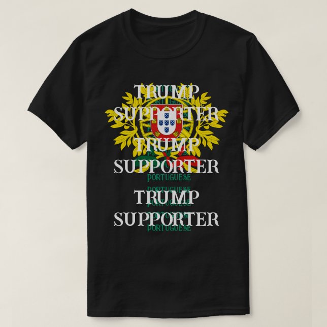 T-shirt Militant portugais de Trump (Design devant)