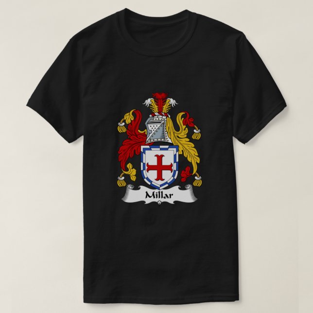 T-shirt Millar Coat of Arms  Millar Family Crest Classic (Design devant)