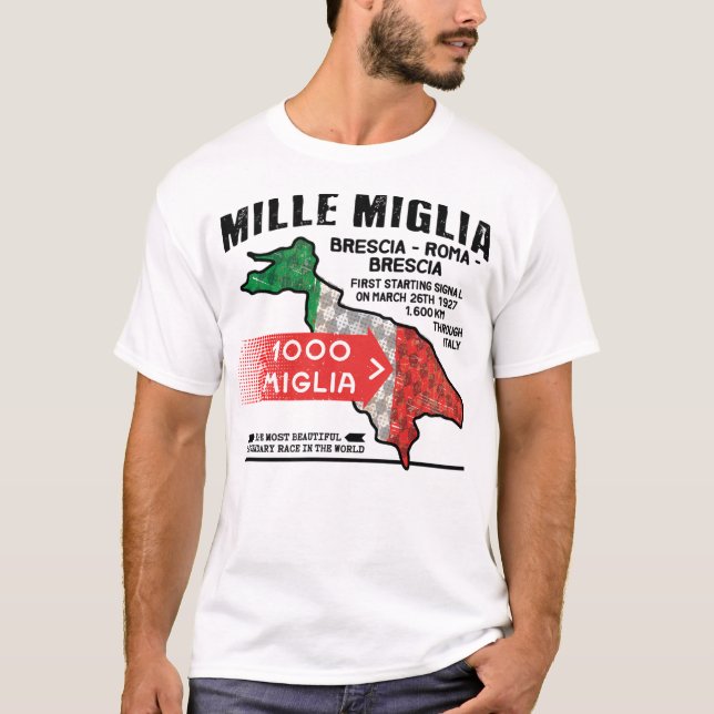 T-shirt Mille Miglia Racing (Devant)