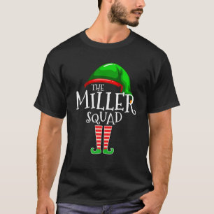 T-shirt Miller - Family Name Squad Matching Group Elf Chri