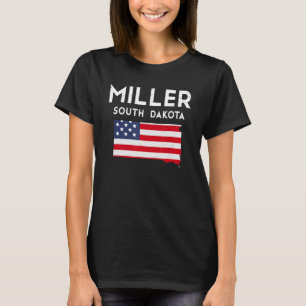 T-shirt Miller South Dakota USA State America Travel South