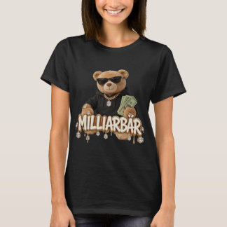 T-shirt MILLIARBÄR Streetwear | Hustler Teddy mit Cash