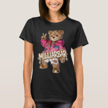 MILLIARBÄR Streetwear | Pink Bomber Graffiti Teddy