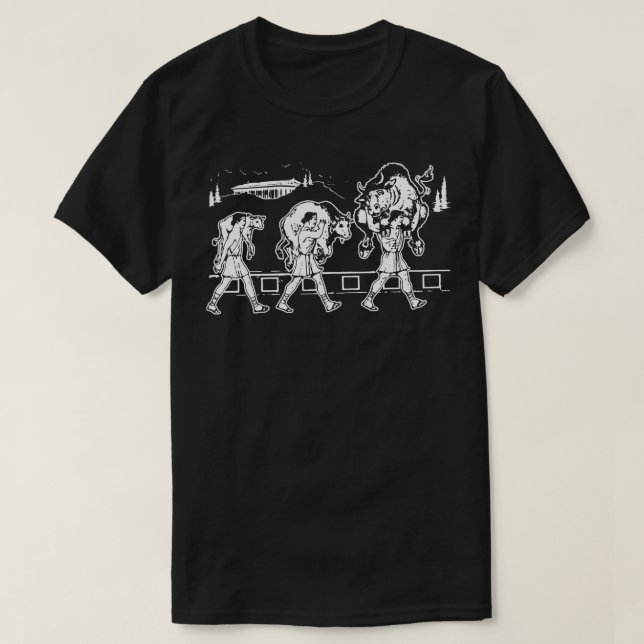 T-shirt Milo de Croton et Taureau - gymnase de motivation (Design devant)