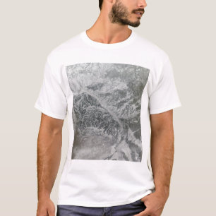 T-shirt Milou et la Russie centrale floue montrant l'Ob Ri